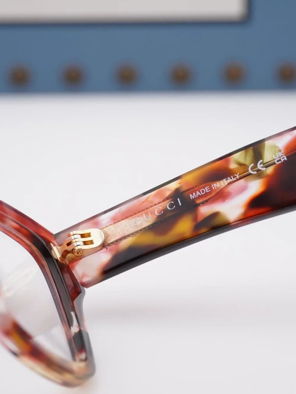 Gucci GG2008O 002 Cat Eye Eyeglasses - Red Havana 54mm